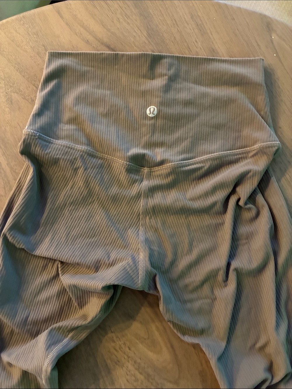 lululemon athletica High-Waist Ribbed leggings— Taupe Brown